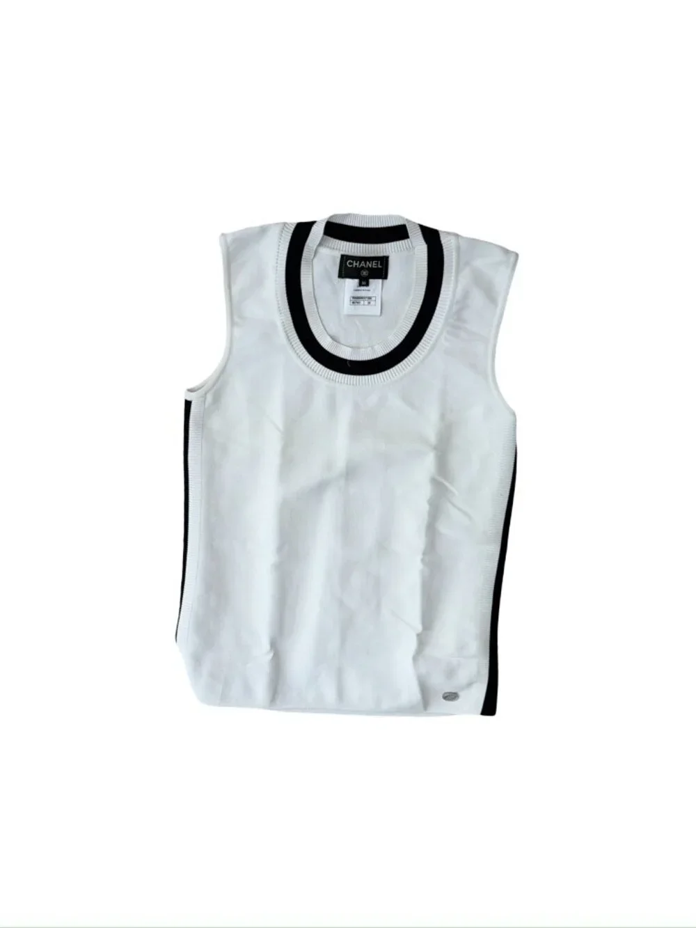 CHANEL white black